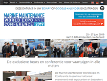 Tablet Screenshot of marinemaintenanceworldexpo.com